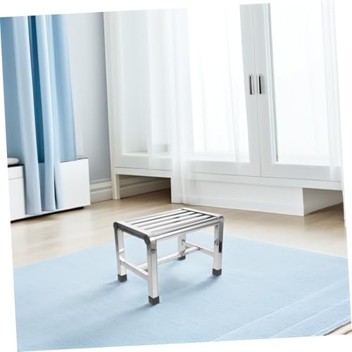 SOLUSTRE Edelstahl Duschhocker rutschfest Kleiner Badhocker Sitzbank Für Senioren Erwachsene Vielseitig Für Badezimmer Küche SOLUSTRE Edelstahl Duschhocker rutschfest Kleiner Badhocker Sitzbank Für Senioren Erwachsene Vielseitig Für Badezimmer Küche von SOLUSTRE