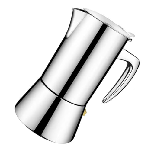 SOLUSTRE Edelstahl Espressokocher Stovetop Kaffeebereiter für Personen Hitzebeständig Portabel Geeignet für Induktionsherde und Offene Flammen Komfortabler Griff Langlebig SOLUSTRE Edelstahl Espressokocher Stovetop Kaffeebereiter für Personen Hitzebeständig Portabel Geeignet für Induktionsherde und Offene Flammen Komfortabler Griff Langlebig von SOLUSTRE