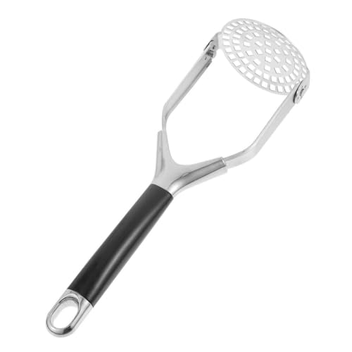 SOLUSTRE Edelstahl Kartoffelstampfer Handlicher Gemüsestampfer Multi funktionaler Küchenhelfer Ergonomischer Griff Für Kartoffelpüree Obst Gemüse Einfach Zu Reinigen von SOLUSTRE