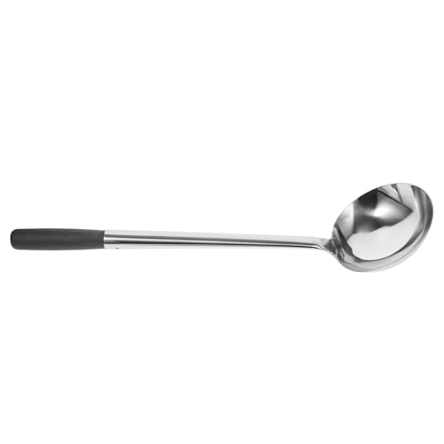 SOLUSTRE Edelstahl Kochlöffel mit Holzgriff Rostfrei Verschleißfest Langem Griff Vielseitiger Küchenhelfer für Reis Suppe Wok für Haushalt Gastronomie und Restaurantgebrauch SOLUSTRE Edelstahl Kochlöffel mit Holzgriff Rostfrei Verschleißfest Langem Griff Vielseitiger Küchenhelfer für Reis Suppe Wok für Haushalt Gastronomie und Restaurantgebrauch von SOLUSTRE