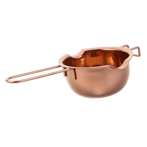 SOLUSTRE Edelstahl Schmelztopf Butter Schmelzschale Wasserbad Topf für Käse Schokolade Desserts Hitzeresistent und Gleichmäßige Erwärmung für DIY Kochen Zuhause von SOLUSTRE