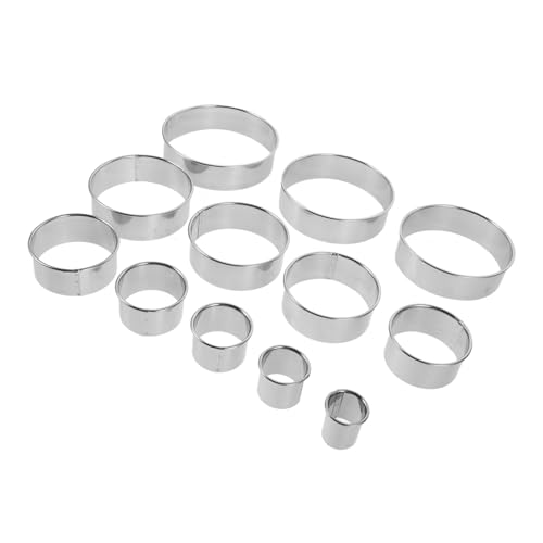 SOLUSTRE Edelstahl Tortenring Rund Multifunktional Mousse Backform Leicht Tragbar Antihaftbeschichtet für Kuchen Donut Gebäck Home Baking Tool SOLUSTRE Edelstahl Tortenring Rund Multifunktional Mousse Backform Leicht Tragbar Antihaftbeschichtet für Kuchen Donut Gebäck Home Baking Tool von SOLUSTRE
