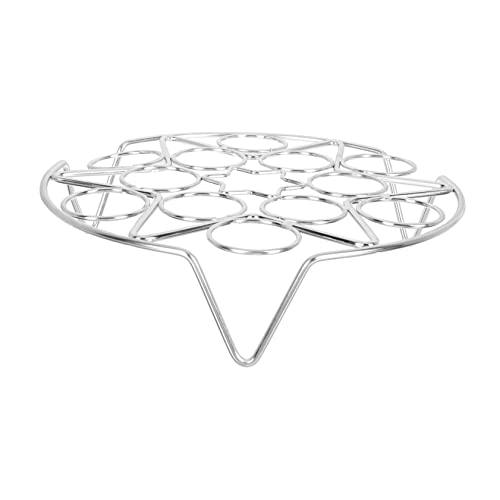 SOLUSTRE Eier Dampfgareinsatz mit Löchern Hitzebeständiges Rostfreies Dämpfgestell für Töpfe Multifunktionales Küchenzubehör zum Nährstoffschonenden von Eiern und Speisen SOLUSTRE Eier Dampfgareinsatz mit Löchern Hitzebeständiges Rostfreies Dämpfgestell für Töpfe Multifunktionales Küchenzubehör zum Nährstoffschonenden von Eiern und Speisen von SOLUSTRE