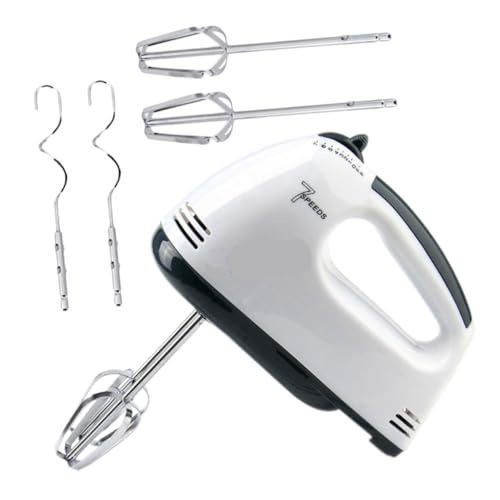 SOLUSTRE Elektrischer Eierschläger Elektrischer Mixer Sahnemixer 7 Handmixer Backzubehör Handmixer Elektrisches Backgerät Power Handmixer Backwerkzeug Weiß Wiederverwendbar SOLUSTRE Elektrischer Eierschläger Elektrischer Mixer Sahnemixer 7 Handmixer Backzubehör Handmixer Elektrisches Backgerät Power Handmixer Backwerkzeug Weiß Wiederverwendbar von SOLUSTRE