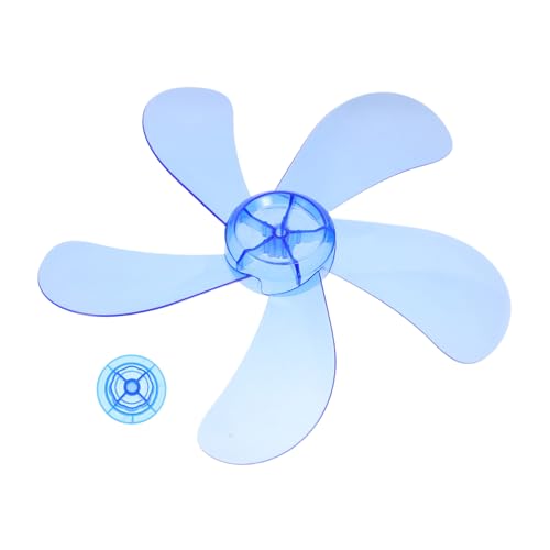 SOLUSTRE Ersatz Ventilatorflügel Kunststoffblätter mit Mutternabdeckung für Stand Tischventilatoren Kompatibel Langlebig Einsetzbar Einfache Pflege von SOLUSTRE