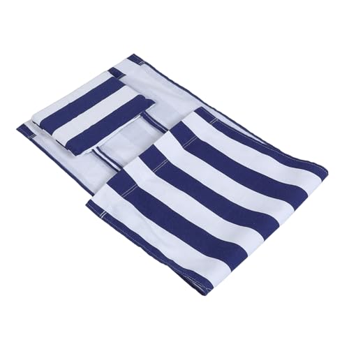 SOLUSTRE Ersatzstoff Für Loungesessel Mit Kissen Blau Weiß Gestreift Strand Sling Sessel Segeltuch Für Strand Innenhof Und Garten Im Freien SOLUSTRE Ersatzstoff Für Loungesessel Mit Kissen Blau Weiß Gestreift Strand Sling Sessel Segeltuch Für Strand Innenhof Und Garten Im Freien von SOLUSTRE