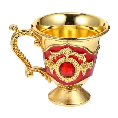 SOLUSTRE Europäischer Retro Trinkbecher aus Langlebiger Craft Bar Becher mit Glatter Oberfläche Stilvolle Hausdekoration für Geburtstag Hochzeit Party und Alltag von SOLUSTRE