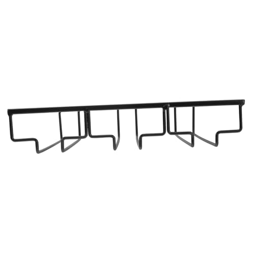 SOLUSTRE Europäischer Weinregal Stielglashalter aus Robustem Metall Hängender Weinglashalter für Küche Bar Wohnzimmer Platzsparend Schwarz SOLUSTRE Europäischer Weinregal Stielglashalter aus Robustem Metall Hängender Weinglashalter für Küche Bar Wohnzimmer Platzsparend Schwarz von SOLUSTRE