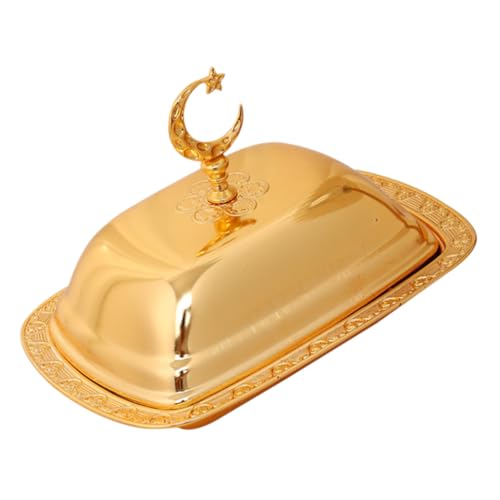 SOLUSTRE Europäisches Snacktablett mit Deckel Teilig Goldfarben Vielseitiges Serviertablett für Früchte Vorspeisen und Snacks Robustes Eisenmaterial Elegant für Party und SOLUSTRE Europäisches Snacktablett mit Deckel Teilig Goldfarben Vielseitiges Serviertablett für Früchte Vorspeisen und Snacks Robustes Eisenmaterial Elegant für Party und von SOLUSTRE
