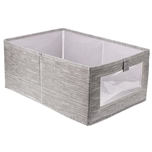 SOLUSTRE Faltbare Aufbewahrungsbox Stil Großer Organizer ohne Deckel für Kleidung Bücher Platzsparend Waschbar Vielseitig für Zuhause und Kleiderschrank von SOLUSTRE