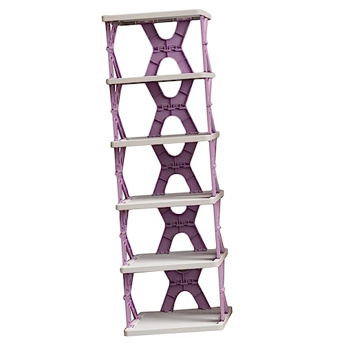 SOLUSTRE Faltbarer Schuhregal Organizer Für Platzsparendes Schuhschrank-Regal Aus Hochwertigem Kunststoff Leicht Zu Verstauen von SOLUSTRE