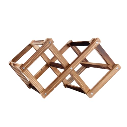 SOLUSTRE Faltbares Holz Weinregal für Flaschen Stabiles Weinständer mit Glatter Oberfläche Rustikales Weindisplay für Wohnzimmer Küchen und Bar Dekoration Langlebiges SOLUSTRE Faltbares Holz Weinregal für Flaschen Stabiles Weinständer mit Glatter Oberfläche Rustikales Weindisplay für Wohnzimmer Küchen und Bar Dekoration Langlebiges von SOLUSTRE