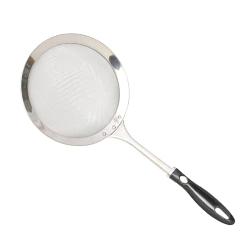 SOLUSTRE Feinmaschiges Küchensieb mit Griff Rostfreies Mehlsieb für Backen und Kochen Feines Sieb zum Abseihen von Mehl Puderzucker Obst und Leicht und Sicher Anwendung von SOLUSTRE