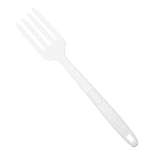 SOLUSTRE Flexible Hitzebeständige Silikon kochgabel mit Ergonomischem Griff Leichte Tragbare Küchenpasta gabel Verschleißfestes Küchenutensil für Müheloses Kochen und Servieren von SOLUSTRE