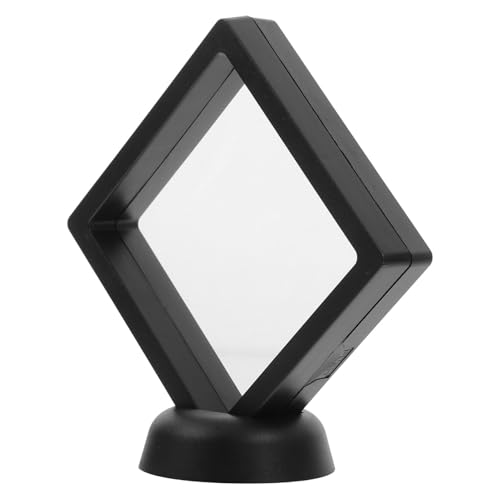 SOLUSTRE Floating Frame Schmuck und Münzdisplay Vitrine aus PE Folie mit Rundem Sockel Transparenter Schwebender Rahmen für Medaillen und Sammlerstücke Vielseitig Einsetzbar SOLUSTRE Floating Frame Schmuck und Münzdisplay Vitrine aus PE Folie mit Rundem Sockel Transparenter Schwebender Rahmen für Medaillen und Sammlerstücke Vielseitig Einsetzbar von SOLUSTRE