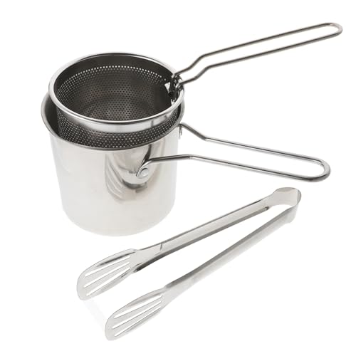 SOLUSTRE Frittierkorb mit Frittierpot Schnelles Erhitzen Hitzebeständig Ergonomischer Griff für Kleine Fritteusen und Induktionsherde Leicht zu Reinigen Vielseitig für Küchengebrauch SOLUSTRE Frittierkorb mit Frittierpot Schnelles Erhitzen Hitzebeständig Ergonomischer Griff für Kleine Fritteusen und Induktionsherde Leicht zu Reinigen Vielseitig für Küchengebrauch von SOLUSTRE