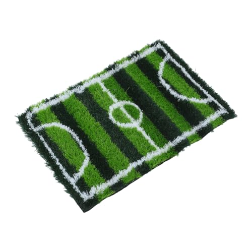 SOLUSTRE Fußballteppich für kinderteppich gefälschter Grasimitat-Teppich gefälschter Grasteppich Hundegrasmatte Matte aus künstlichem Gras Fußball-Schlafzimmerdekoration Gummi von SOLUSTRE
