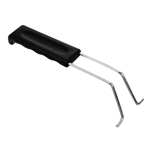 SOLUSTRE Gebratener Netzkorbgriff Schlüssel Brillenkorb Ring Topfgriff Ersatzgriff Für Frittierkorb Frittierkorbgriff Aus Frittierpfanne Griffersatz Pfannegriffe Rostfreier Stahl von SOLUSTRE