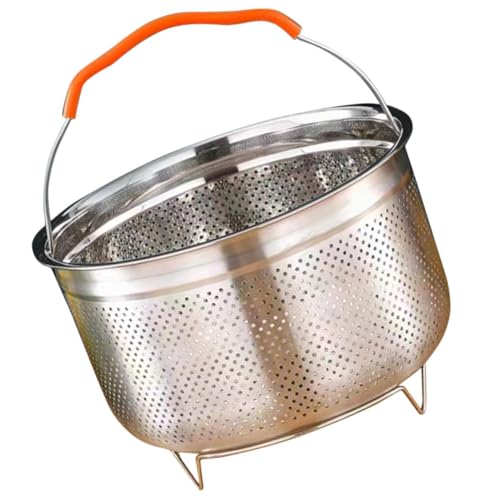 SOLUSTRE Gedämpfter Reisdampfer Kocher Griffe Bindestrich multi Dämpfeinsatz für Töpfe Dampfkorb mit mehreren Funktionen Gemüsedampfständer Dampftopf Kieselgel von SOLUSTRE