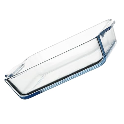 SOLUSTRE Glas Backblech mit Doppelten Hitzebeständigen Griffen Vielseitige Auflaufform für Kuchen Gemüse und Obst Stilvolles Design Sichere Handhabung Gleichmäßige Wärmeleitung für Küche von SOLUSTRE