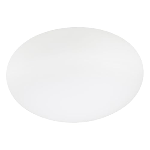 SOLUSTRE Glas Lampenschirm Flach Oval Ersatzschirm mit Schraubgewinde für Pendelleuchte Tischlampe Wandlampe Stilvoll Warmes Licht Wohnzimmer Beleuchtung von SOLUSTRE