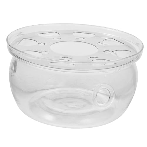 SOLUSTRE Glas Teekannen Stövchen Teewärmer mit Teelicht Heizbasis Transparent Runde Teekannenhalterung für Zuhause Tee Liebhaber SOLUSTRE Glas Teekannen Stövchen Teewärmer mit Teelicht Heizbasis Transparent Runde Teekannenhalterung für Zuhause Tee Liebhaber von SOLUSTRE