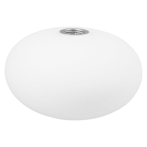 SOLUSTRE Glas lampenschirm Flach oval für Schraubfassung Ersatzschirm für Tisch Wandleuchten Modernes Design Einfache Montage Langlebiges Material Geeignet für Zuhause und Büro von SOLUSTRE