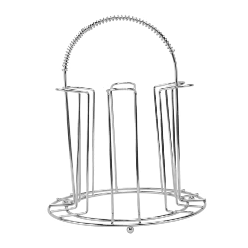 SOLUSTRE Glasbecherhalter Fach Abtropfgestell Hängend Küchenspeicher Robust Aufbewahrung Bechern Glashalter für Haushalt Küchenzubehör von SOLUSTRE