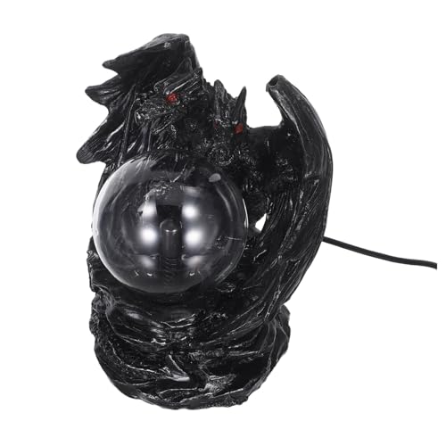 SOLUSTRE Gothic Plasma Ball mit Drachenmotiv USB-betriebene Elektrostatistische Farbwechsel-Lampe Fantasievolle Nachtlicht-Dekoration für Halloween Mittelalterliches Design Einfache SOLUSTRE Gothic Plasma Ball mit Drachenmotiv USB-betriebene Elektrostatistische Farbwechsel-Lampe Fantasievolle Nachtlicht-Dekoration für Halloween Mittelalterliches Design Einfache von SOLUSTRE