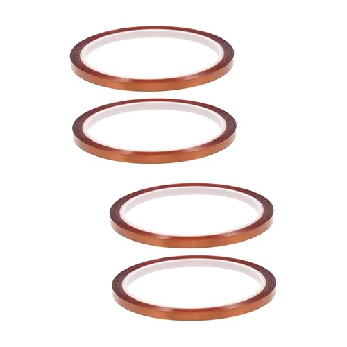 SOLUSTRE Griffband 4 Rollen Langlebige -Rohlinge Für Dtf-Sublimation Für Transferdruck Polyimid Druckklebstoff T-Drucker Maskierung Und Folie Temperaturbeständig Vinyl Säurebeständig von SOLUSTRE