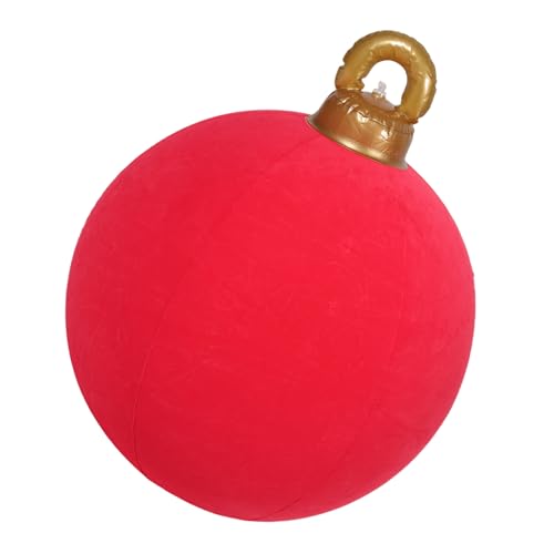 SOLUSTRE Große Aufblasbare Weihnachtskugel aus Flockiertem PVC Weiches Material Einfache Installation Vielseitig für Veranda und Partydekorationen im Außen Innenbereich SOLUSTRE Große Aufblasbare Weihnachtskugel aus Flockiertem PVC Weiches Material Einfache Installation Vielseitig für Veranda und Partydekorationen im Außen Innenbereich von SOLUSTRE
