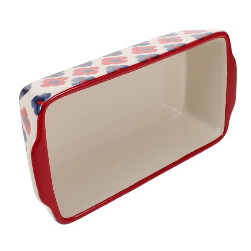 SOLUSTRE Große Keramische Backform mit Doppelgriffen Hitzebeständig Langlebig Rechteckiges Backblech für Lasagne Braten Pizza Ofenfeste Auflaufform für Backofen und Mikrowelle SOLUSTRE Große Keramische Backform mit Doppelgriffen Hitzebeständig Langlebig Rechteckiges Backblech für Lasagne Braten Pizza Ofenfeste Auflaufform für Backofen und Mikrowelle von SOLUSTRE