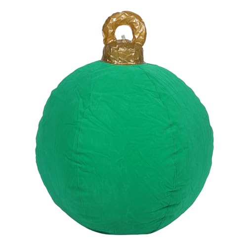 SOLUSTRE Große aufblasbare Weihnachtskugeln, Ornamente, 60 cm, aufblasbare PVC-Riesenkugeln für den Außenbereich, Rasen, Hof, Veranda, Weihnachtsfeier-Dekorationen SOLUSTRE Große aufblasbare Weihnachtskugeln, Ornamente, 60 cm, aufblasbare PVC-Riesenkugeln für den Außenbereich, Rasen, Hof, Veranda, Weihnachtsfeier-Dekorationen von SOLUSTRE