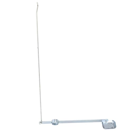 SOLUSTRE Großer Outdoor Mülleimer mit Fußpedal Metallischer Abfallbehälter mit Praktischer Fußpedalvorrichtung für Gartenmülltonnen Einfache Installation Geeignet für Verschiedene Marken von SOLUSTRE
