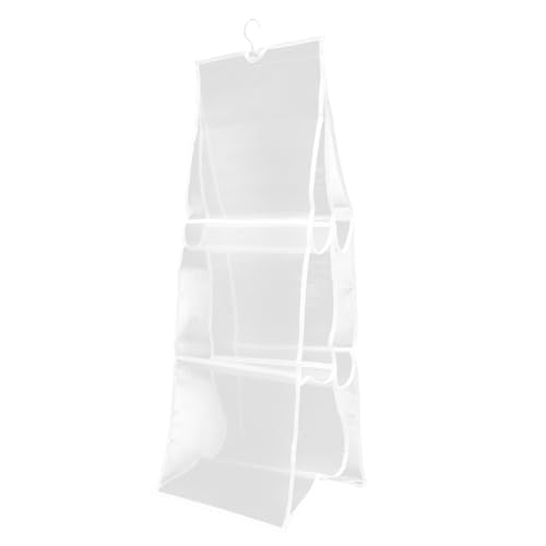 SOLUSTRE Hängende Aufbewahrungstasche Weiß Tür Organizer für Handtaschen Staubschutz Mehrzweck Hängeaufbewahrung Schlafzimmer Bad Küche Büro SOLUSTRE Hängende Aufbewahrungstasche Weiß Tür Organizer für Handtaschen Staubschutz Mehrzweck Hängeaufbewahrung Schlafzimmer Bad Küche Büro von SOLUSTRE