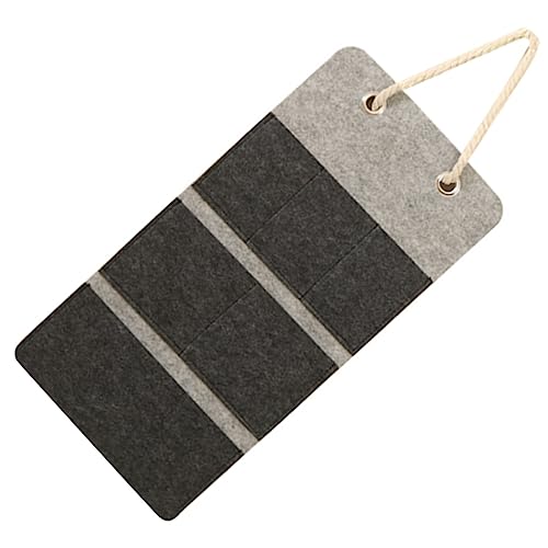 SOLUSTRE Hängende Aufbewahrungstasche aus Filz Tragbare Wandtasche für Schlüssel Fernbedienungen und für Schlafzimmer und Schränke von SOLUSTRE