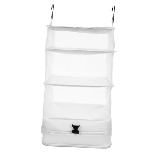 SOLUSTRE Hängender Lagiger Kleidersack Organizer aus Oxford Stoff Platzsparend mit Mehreren Fächern Vielseitig Einsetzbar als Reise und Kleiderschrank Aufbewahrungstasche Kompakt für von SOLUSTRE