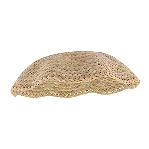 SOLUSTRE Hängender Lampenschirm aus Geflochtenem Stroh Vintage Landhausstil Stabiler Lampenschirm für Kronleuchter Pendelleuchte Wohnzimmer Schlafzimmer Büro Garten Handgefertigt Robust von SOLUSTRE