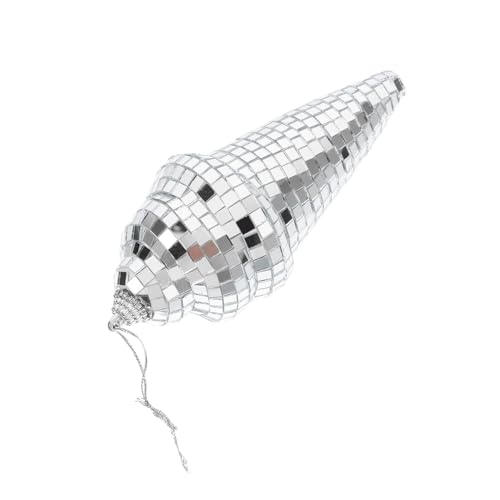 SOLUSTRE Hängendes Disco Eiscreme Süßes Disco Eiscreme Pendant für Geburtstagspartys Hochzeiten und Feierlichkeiten Silbernes Ornament mit Spiegeloberfläche Langlebig und Leicht SOLUSTRE Hängendes Disco Eiscreme Süßes Disco Eiscreme Pendant für Geburtstagspartys Hochzeiten und Feierlichkeiten Silbernes Ornament mit Spiegeloberfläche Langlebig und Leicht von SOLUSTRE