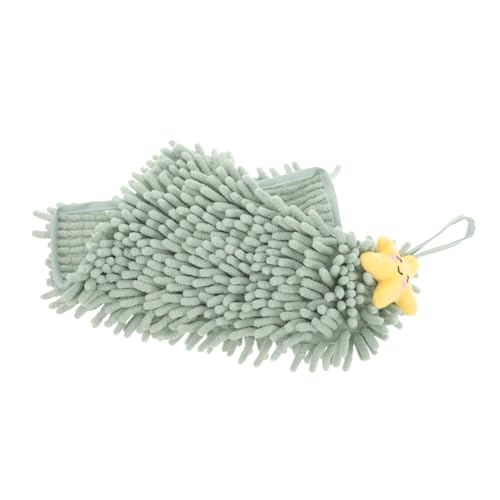 SOLUSTRE Hängendes Handtuch aus Mikrofaser Schnell Trocknend und Saugfähig Küchen Badezimmer Accessoire Niedliches Grünes Seestern Design Vielseitiges Platzsparendes Handtuch für Hände und SOLUSTRE Hängendes Handtuch aus Mikrofaser Schnell Trocknend und Saugfähig Küchen Badezimmer Accessoire Niedliches Grünes Seestern Design Vielseitiges Platzsparendes Handtuch für Hände und von SOLUSTRE