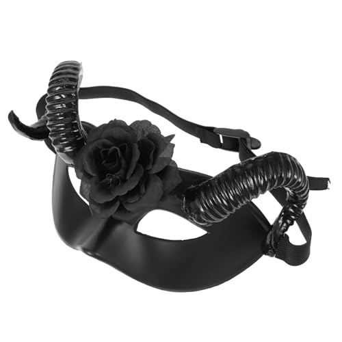 SOLUSTRE Halloween-Augenmaske Mit Abnehmbaren Hörnern Und Blumendesign Gruselige Halbmaske Aus Weichem Material Für Tier-maskenball Und Cosplay-kostüm Verstellbarer Riemen Für Passform SOLUSTRE Halloween-Augenmaske Mit Abnehmbaren Hörnern Und Blumendesign Gruselige Halbmaske Aus Weichem Material Für Tier-maskenball Und Cosplay-kostüm Verstellbarer Riemen Für Passform von SOLUSTRE