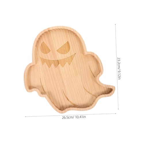 SOLUSTRE Halloween Servierplatte Holz Geistform Snack und Obsttablett Einzigartiges Design für Partys und Stilvolles Serviergeschirr Holzbrett für Vorspeisen und Desserts SOLUSTRE Halloween Servierplatte Holz Geistform Snack und Obsttablett Einzigartiges Design für Partys und Stilvolles Serviergeschirr Holzbrett für Vorspeisen und Desserts von SOLUSTRE