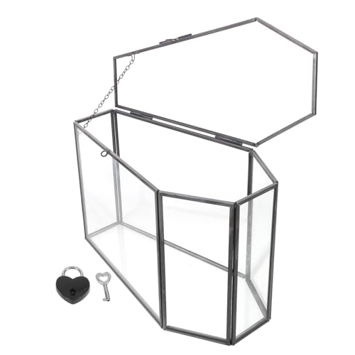 SOLUSTRE Handgefertigte Glas-displaybox im Sarg-Design Transparente Schmuckvitrine Dekorative Aufbewahrung für Goth-schmuck Halloween-Dekoration Vielseitige Tischdeko Stilvolles SOLUSTRE Handgefertigte Glas-displaybox im Sarg-Design Transparente Schmuckvitrine Dekorative Aufbewahrung für Goth-schmuck Halloween-Dekoration Vielseitige Tischdeko Stilvolles von SOLUSTRE