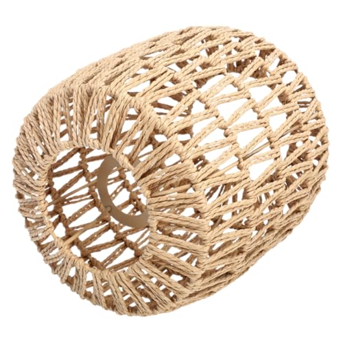 SOLUSTRE Handgefertigte Rattan Pendelleuchte Robust Eisenrahmen Handgewebter Lampenschirm Für Esszimmer Wohnzimmer Schlafzimmer Einfache Montage Stilvolles Design Ohne Leuchtmittel von SOLUSTRE