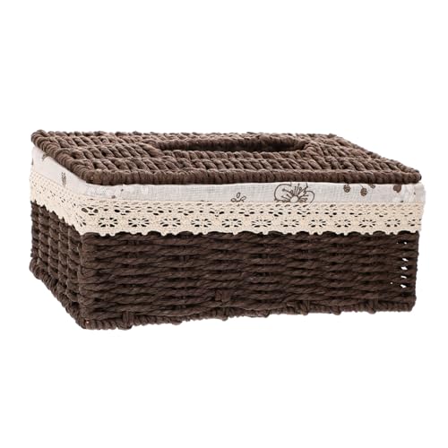 SOLUSTRE Handgefertigte Rechteckige Tissue Box aus Natürlichem Grasgeflecht Kompakte Taschentuchbox für Wohnzimmer und Büro Praktische Aufbewahrungsbox für Papiertaschentücher Dekorativer SOLUSTRE Handgefertigte Rechteckige Tissue Box aus Natürlichem Grasgeflecht Kompakte Taschentuchbox für Wohnzimmer und Büro Praktische Aufbewahrungsbox für Papiertaschentücher Dekorativer von SOLUSTRE