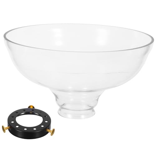 SOLUSTRE Handgefertigter Glas-lampenschirm aus Hitzebeständigem Borosilikat Klarer Trichter-design Lampenschirm für Pendelleuchten Deckenventilator-lichtschutz Fokussierte Beleuchtung für SOLUSTRE Handgefertigter Glas-lampenschirm aus Hitzebeständigem Borosilikat Klarer Trichter-design Lampenschirm für Pendelleuchten Deckenventilator-lichtschutz Fokussierte Beleuchtung für von SOLUSTRE