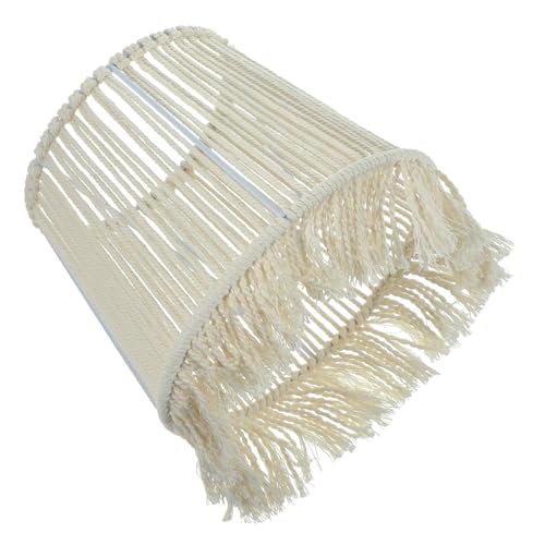 SOLUSTRE Handgefertigter Macrame Lampenschirm aus Baumwollseil Ersatz für Tisch und Stehlampen Rustikales Design mit Knoten Leicht Langlebig Vielseitig für Wohnzimmer Schlafzimmer und SOLUSTRE Handgefertigter Macrame Lampenschirm aus Baumwollseil Ersatz für Tisch und Stehlampen Rustikales Design mit Knoten Leicht Langlebig Vielseitig für Wohnzimmer Schlafzimmer und von SOLUSTRE