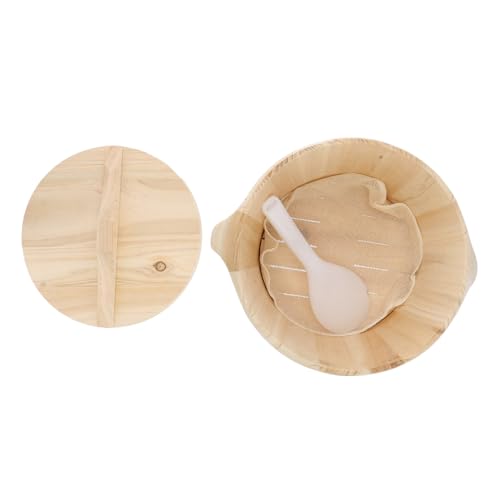 SOLUSTRE Handgefertigter Natürlicher Holz dampfgarer mit Abnehmbarem Boden Langlebiger Reiskübel für Küche Sanft Polierte Oberfläche ohne Geruch Einfach zu Reinigen Traditionelles Design SOLUSTRE Handgefertigter Natürlicher Holz dampfgarer mit Abnehmbarem Boden Langlebiger Reiskübel für Küche Sanft Polierte Oberfläche ohne Geruch Einfach zu Reinigen Traditionelles Design von SOLUSTRE