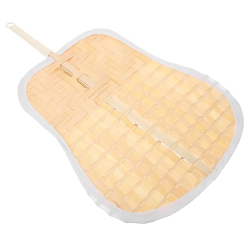 SOLUSTRE Handgefertigter Naturholz handfächer Chinesischer Stil Sommerlicher Handventilator Geflochten Praktisch Für Outdoor Heimdekoration Tanz Requisit von SOLUSTRE