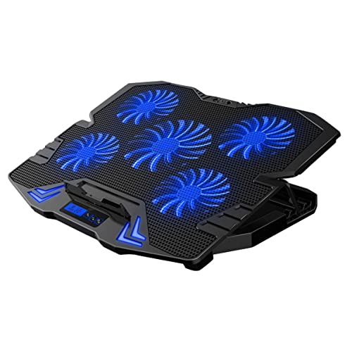SOLUSTRE Heizstrahler 1 mit Verstellbarem Schwarzem Pad Notebook-Touch-Version Ständer Und Laptop-Silent-Kühler Lüfter Blau Heizkörper von SOLUSTRE